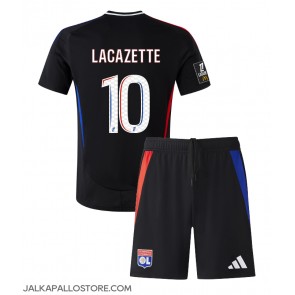 Olympique Lyonnais Alexandre Lacazette #10 Vieraspaita Lapsille 2024-25 Lyhythihainen (+ shortsit)